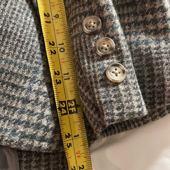 Vintage Corbin tweed blazer grey and sage - Picture 8 of 9